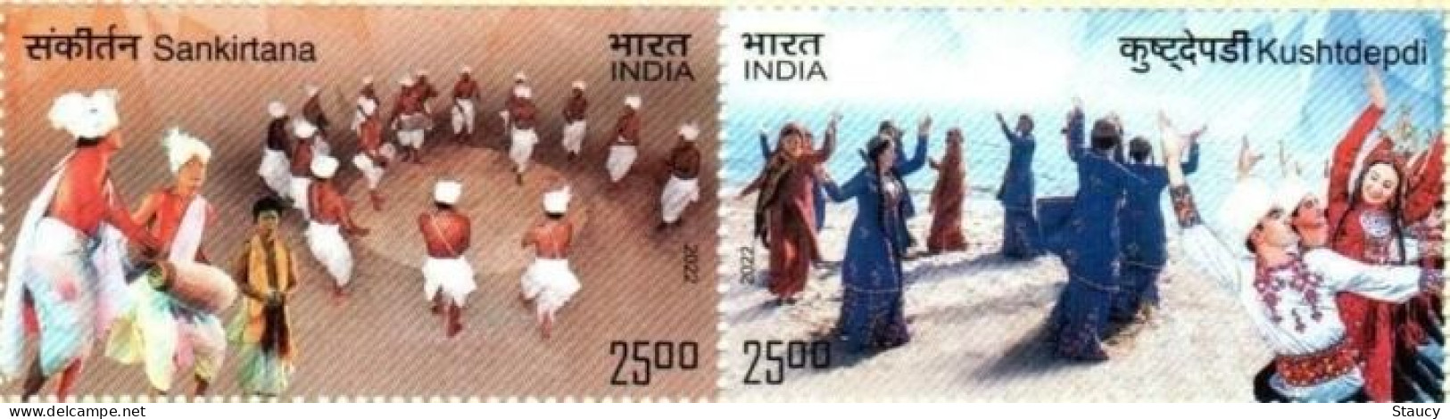 India 2022 INDIA - Turkmenistan Joint Issue Collection: 2v SET + Miniature Sheet + First Day Cover As Per Scan - Joint Issues