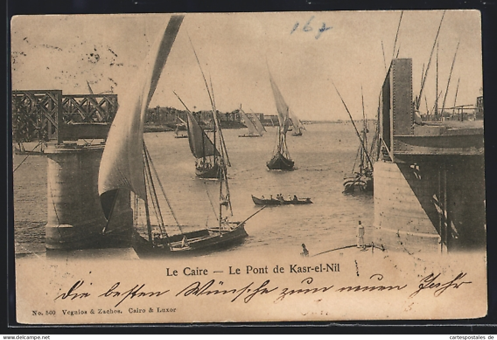 CPA Le Caire, Le Pont De Kasr-el-Nil  - Autres & Non Classés