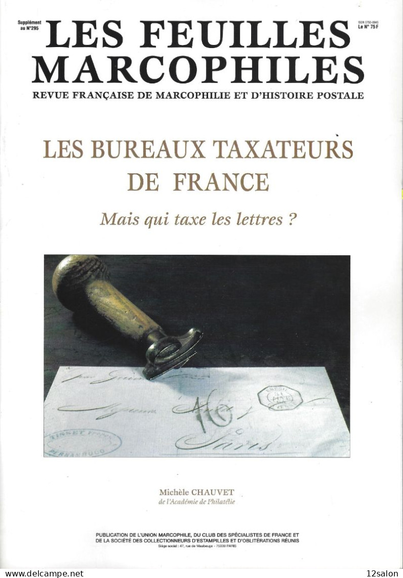 FEUILLES MARCOPHILES SUPPLEMENT 295 BUREAUX TAXATEUR DE FRANCE - Francés