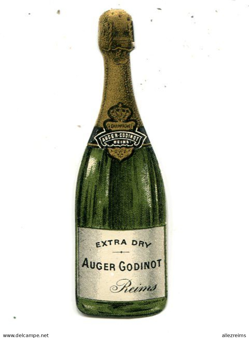 Publicité  :  Petit Objet : Bouteille De Champagne Maison Auger Godinot  à Reims     VOIR DESCRIPTIF  Et- Format - Advertising