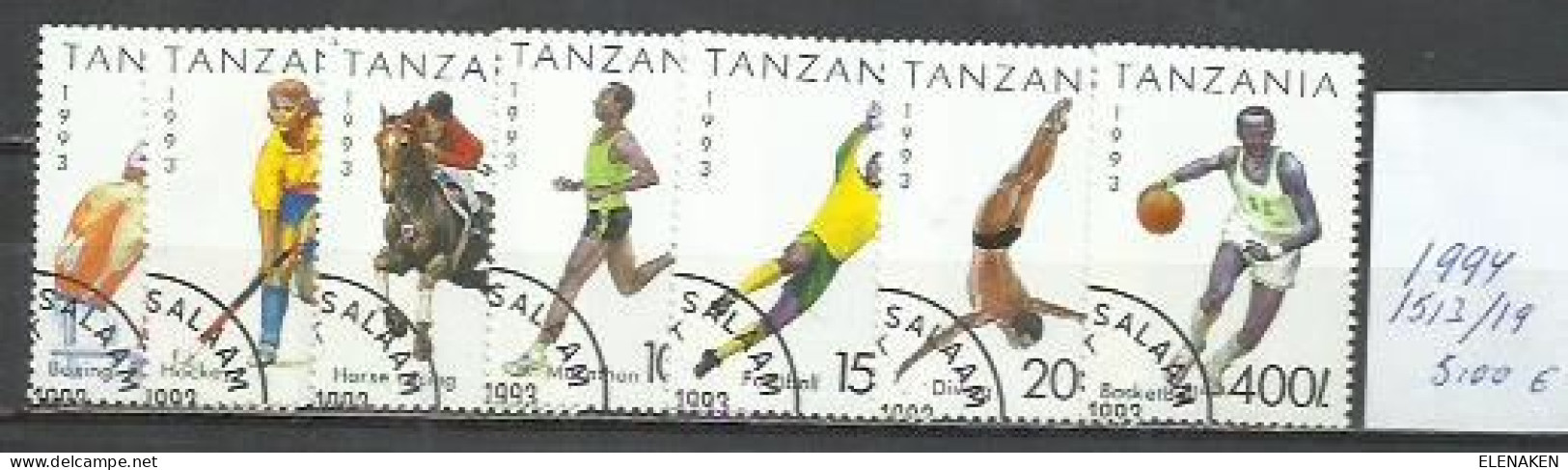 2792- SERIE COMPLETA TANZANIA DEPORTES 1994 Nº 1513/1519 SPORT BONITOS SELLOS TEMÁTICOS - Otros & Sin Clasificación