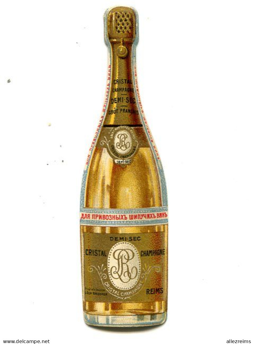 Publicité  :  Petit Objet : Bouteille De Champagne Maison  Roederer Cristal  à Reims     VOIR DESCRIPTIF  Et- Format - Publicités
