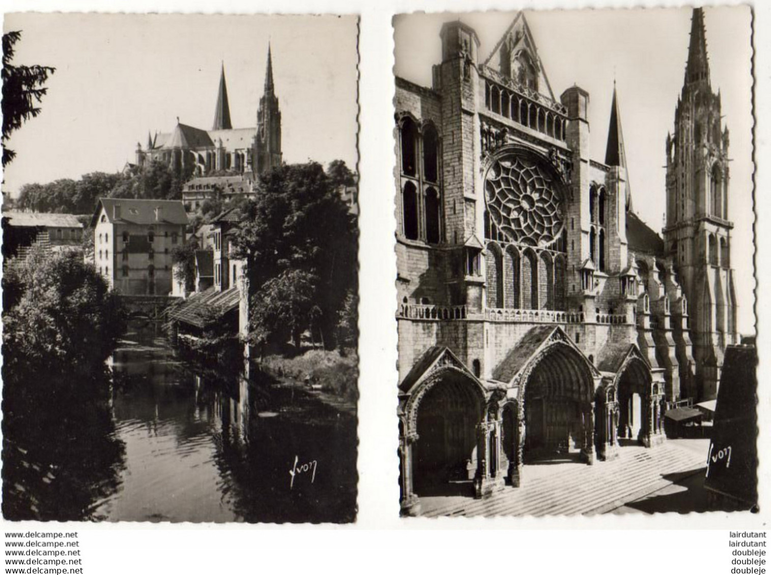 D28  CHARTRES ET SA CATHEDRALE LOT DE 6 CPSM FORMAT 10 X 15 CM - Chartres