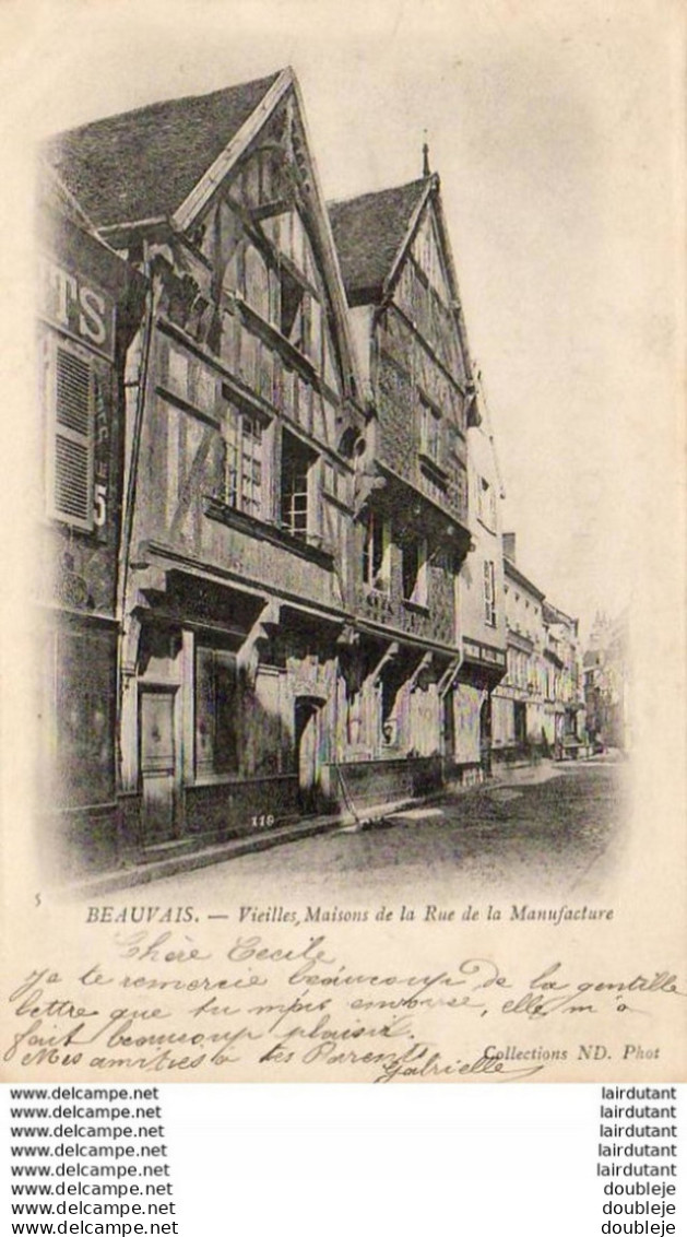 D60  BEAUVAIS  Vieilles Maisons De La Rue De La Manufacture  ..... - Beauvais