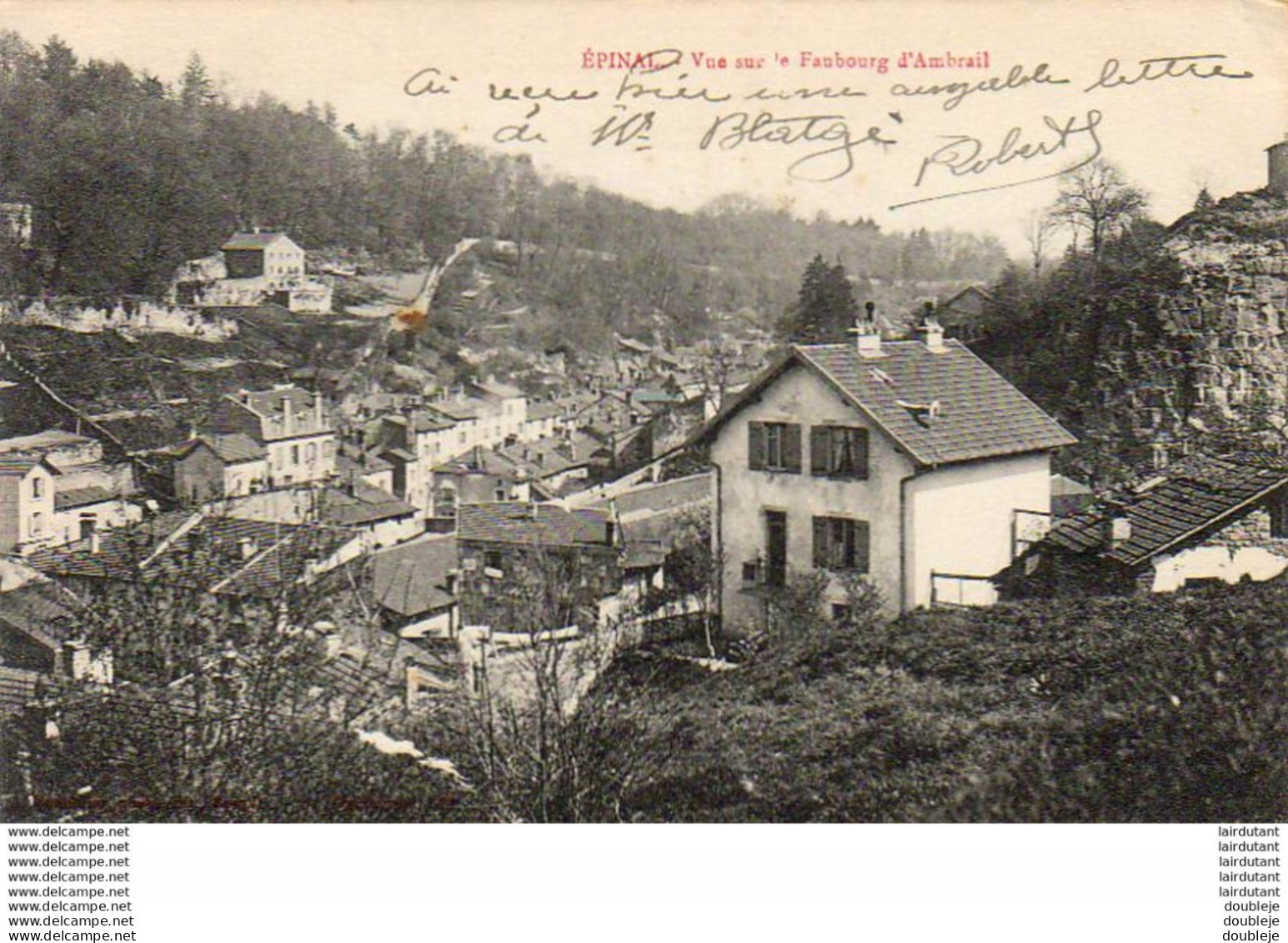 D88  EPINAL  Vue Sur Le Faubourg D'Ambrail  ..... - Epinal