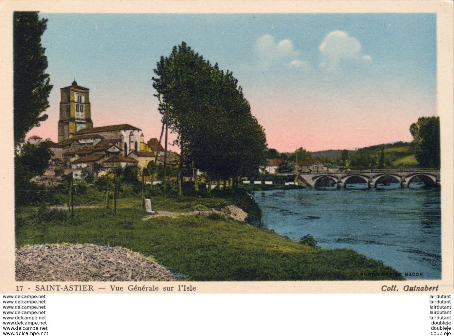 D24  SAINT ASTIER  Vue Générale Sur L'Isle - Autres & Non Classés