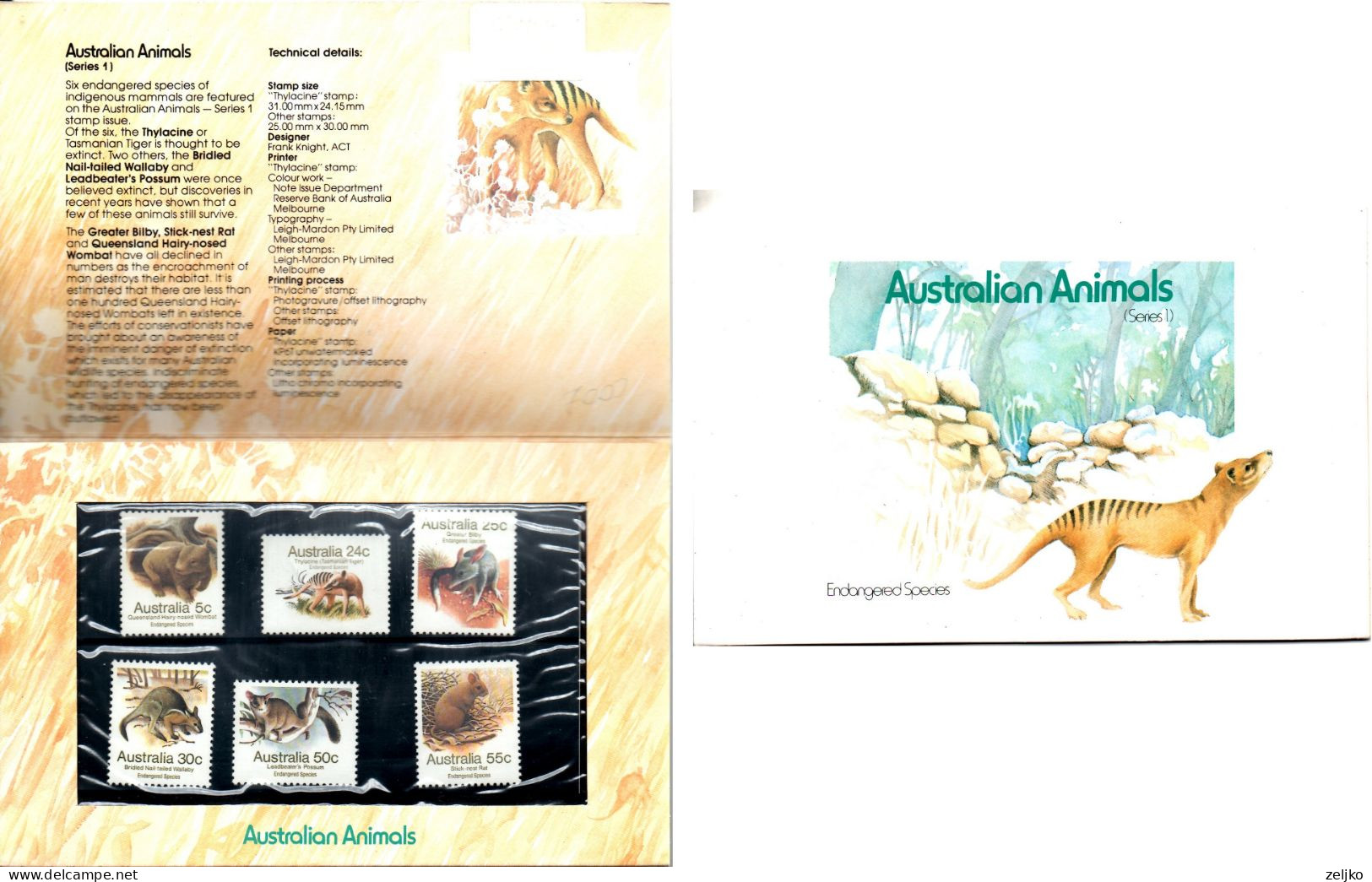 Australia, MNH, 1981, Michel 754 - 759, Australian Animals - Ungebraucht