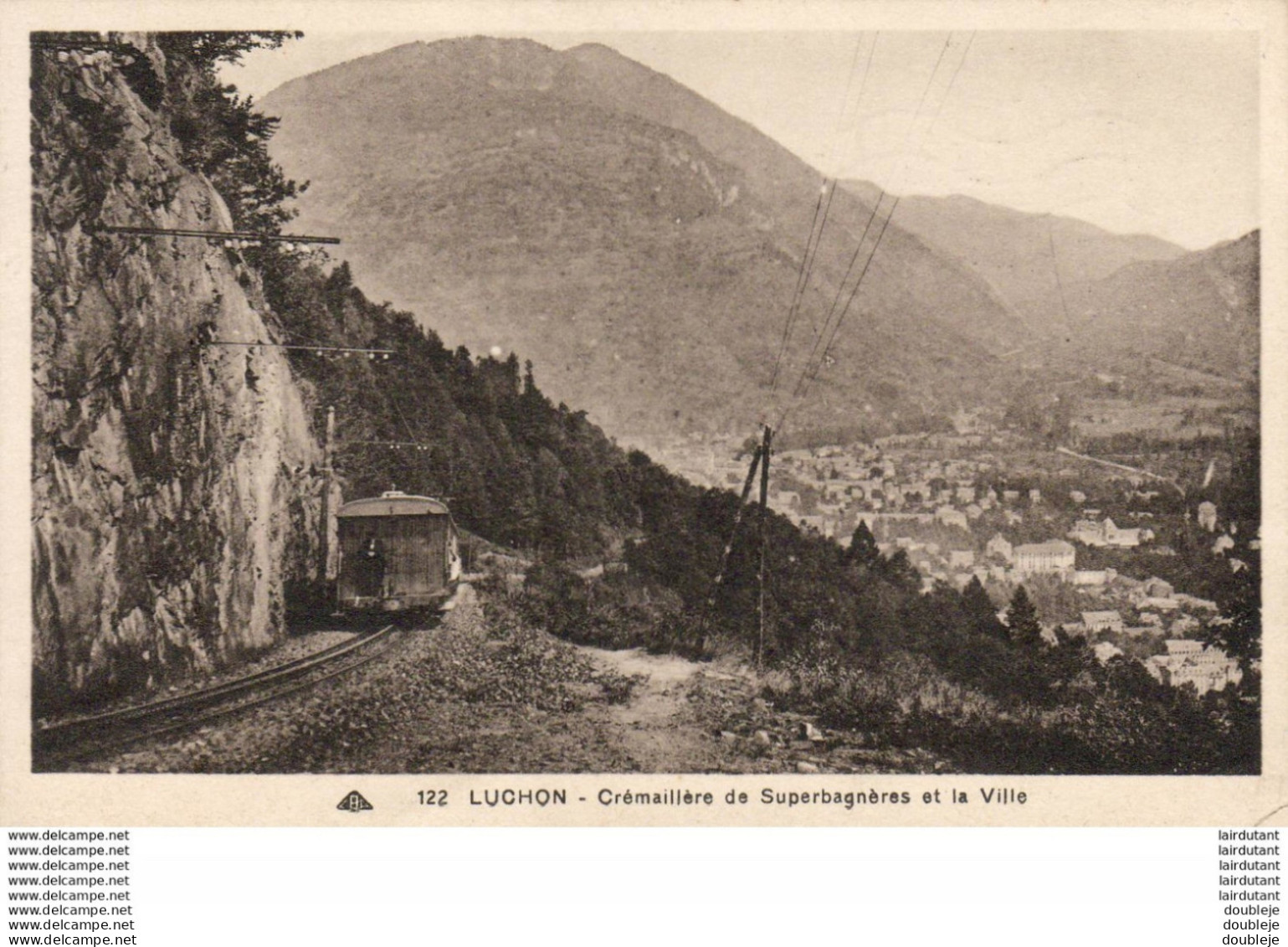 D31  LUCHON   Crémaillère De Superbagnères Et La Ville - Luchon