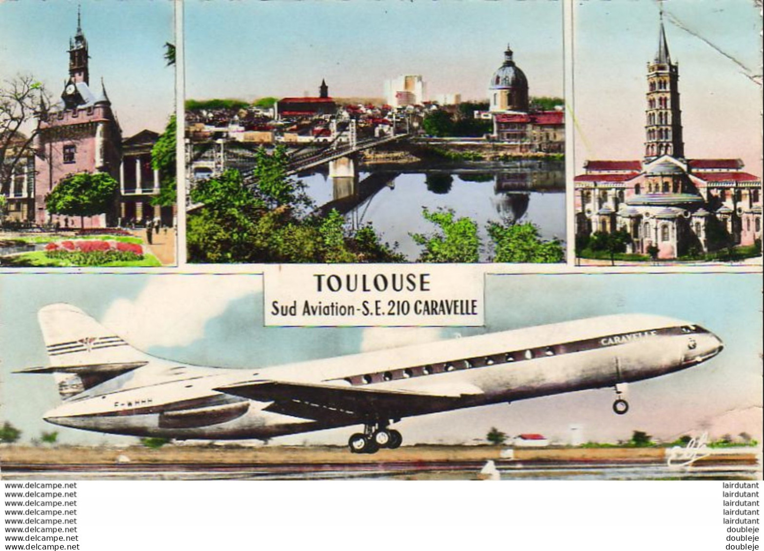 D31  TOULOUSE  Sud Aviation S.E.210 La Ville Rose ( Avec Caravelle ) - Toulouse