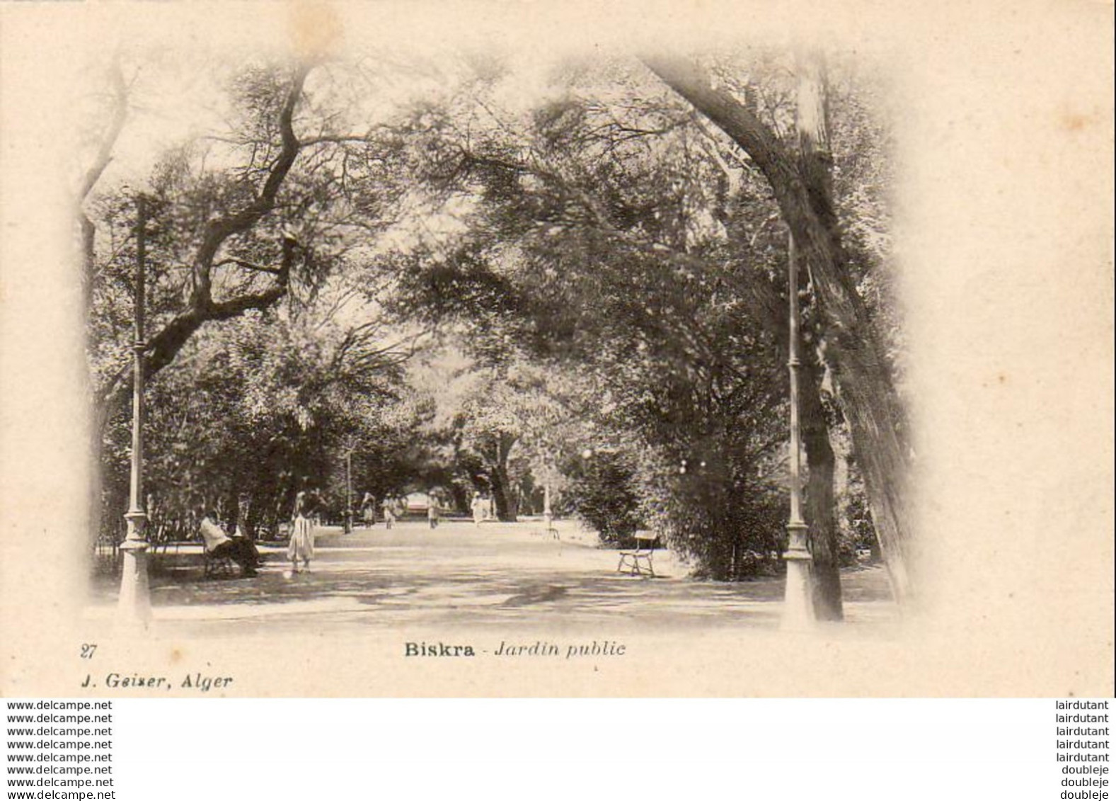 ALGERIE  BISKRA  Jardin Public  ..... ( Ref H1779 ) - Biskra