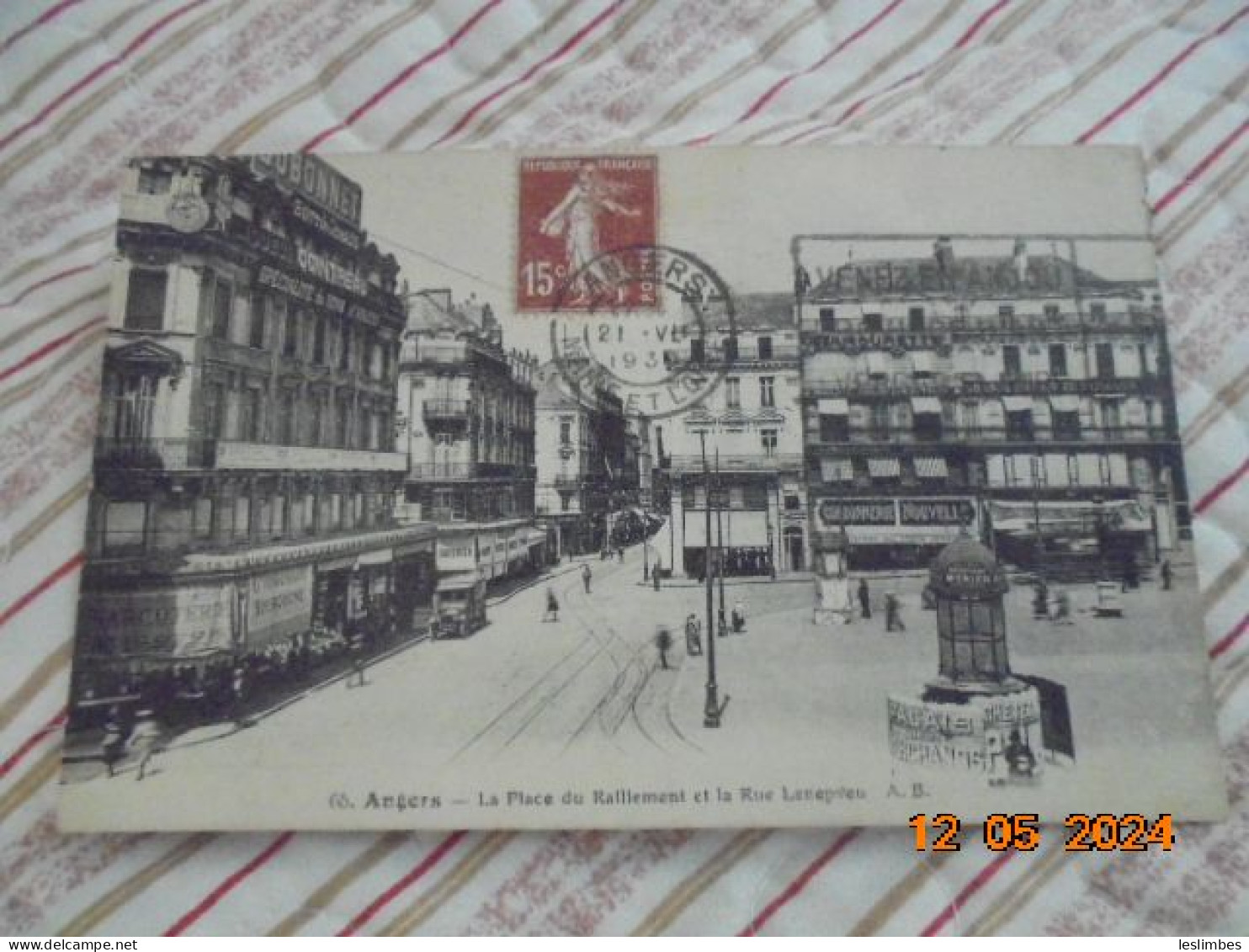 Angers. La Place Du Ralliement Et La Rue Lenepveu. AB 65 PM 1930 - Angers