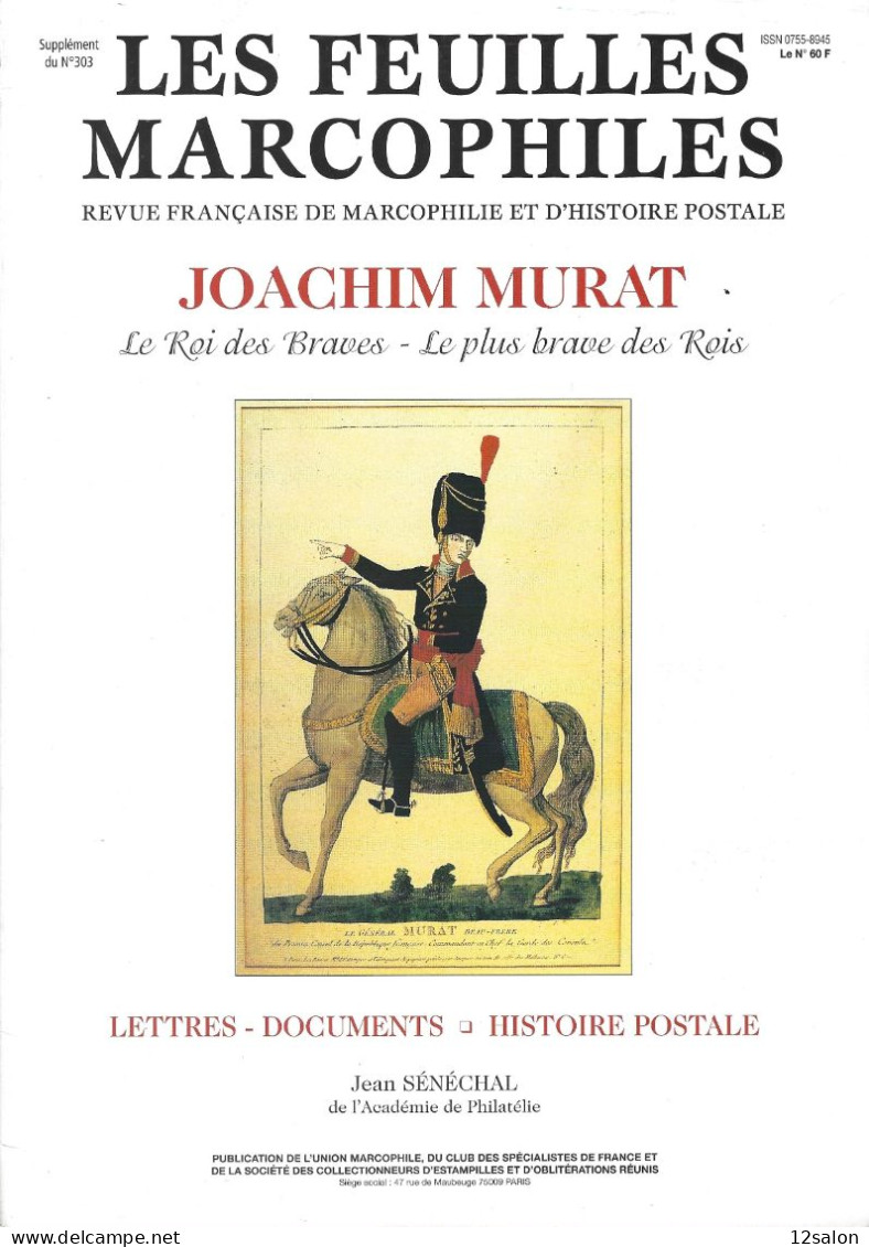 FEUILLES MARCOPHILES SUPPLEMENT 303 JOACHIM MURAT - French
