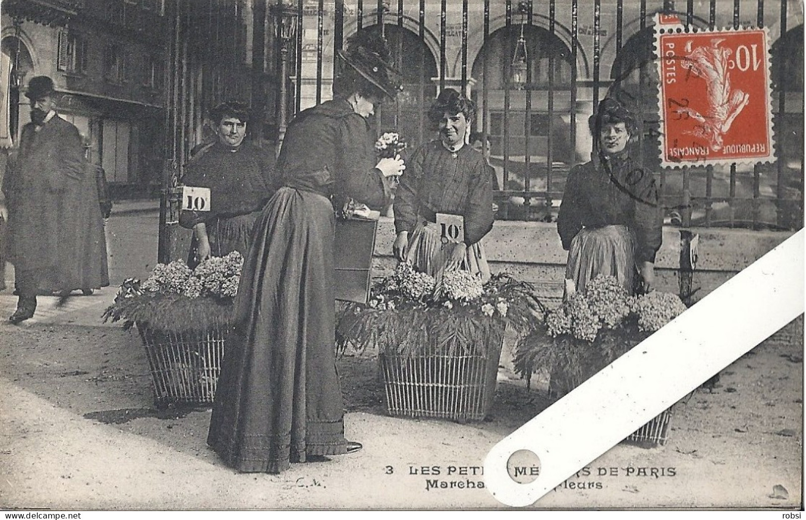 75 Paris, Les Petits Métiers C.M. (Malcuit C.) N°3, Le Marchand De Fleurs, D5075 - Artisanry In Paris