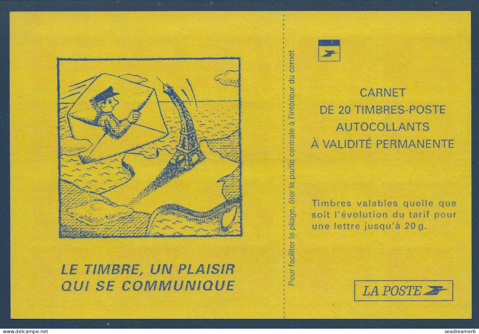 Carnet 20 Timbres DAB LUQUET TVP Type 2 Couverture GALERON N°3085-C5 Avec BOBST + Variété De Phosphore TTB - Modernes : 1959-...