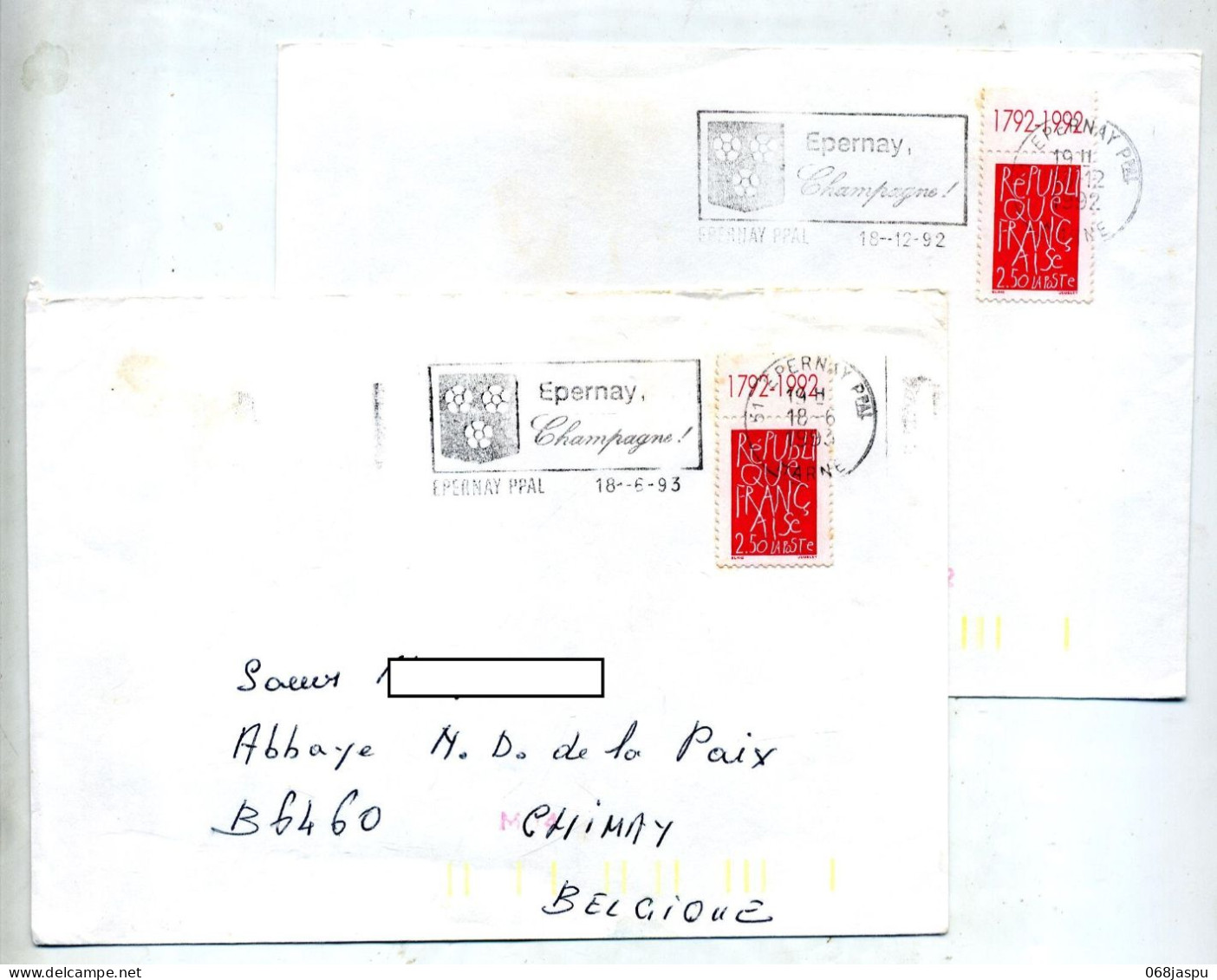 Lettre Flamme Epernay Champagne Curiosite Date - Mechanical Postmarks (Advertisement)