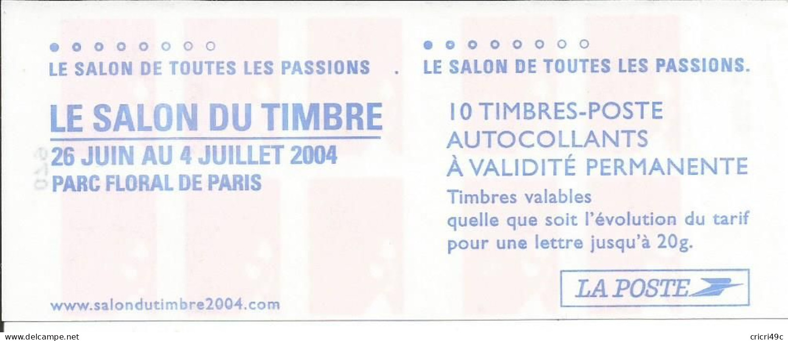 Marianne De Luquet. Carnet De 10 Timbres N° Y&T 3419-C15 Neuf** (BM) - Modernos : 1959-…