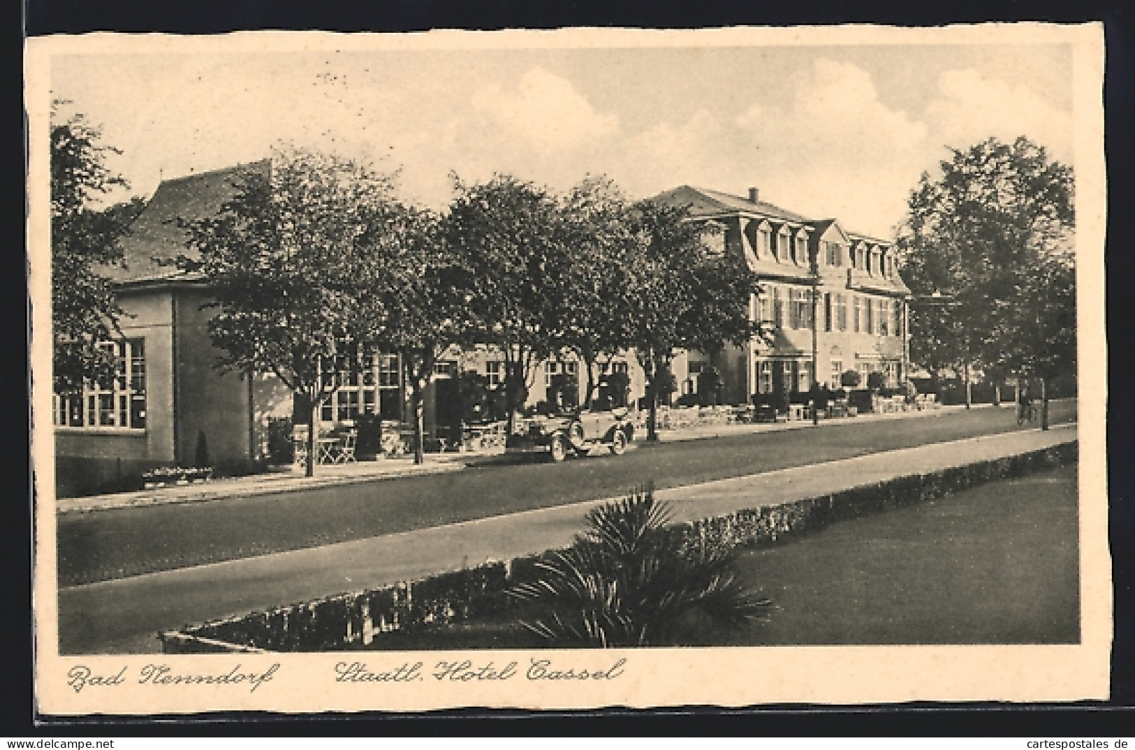 AK Bad Nenndorf, Staatl. Hotel Cassel Mit Strasse U. Anlagen  - Bad Nenndorf