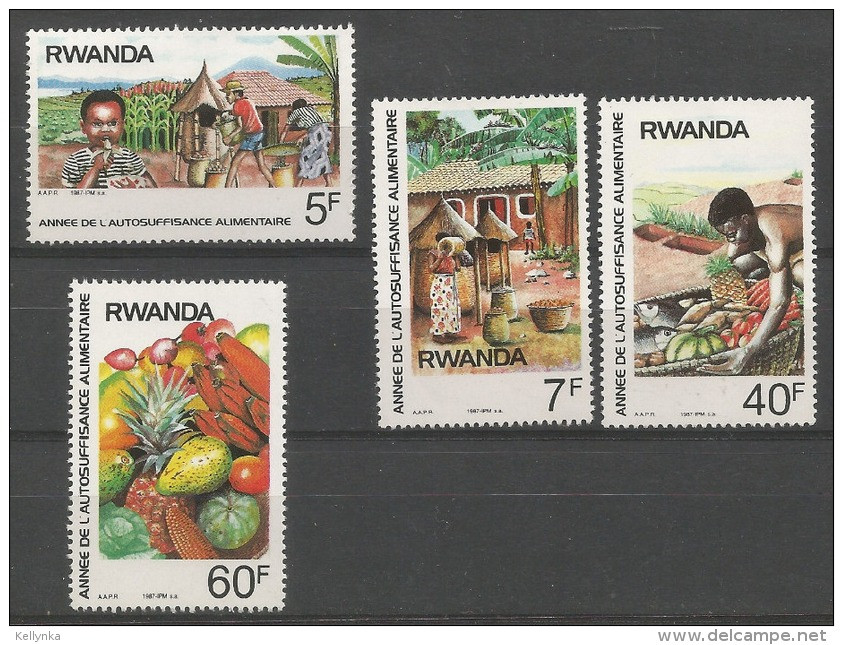 Rwanda - 1297/1300 - AAPR - 1987 - MNH - Nuovi