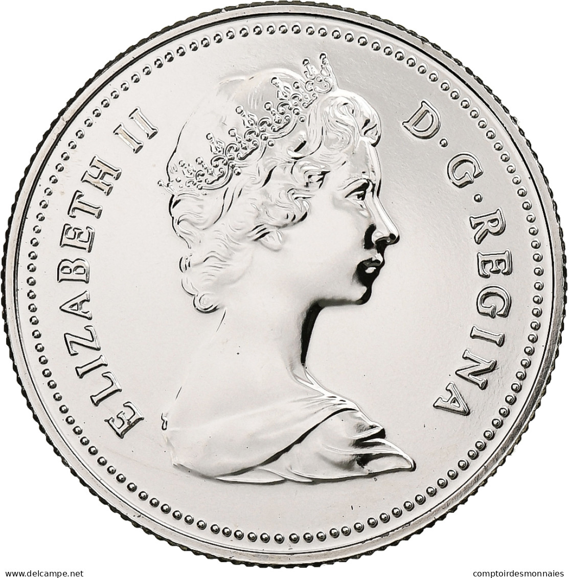 Canada, Elizabeth II, 25 Cents, 1980, Ottawa, BE, Nickel, FDC, KM:74 - Canada