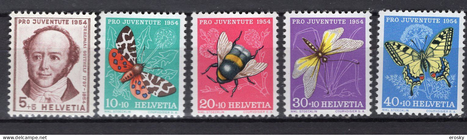 T3689 - SUISSE SWITZERLAND Yv N°553/57 ** Pro Juventute - Unused Stamps