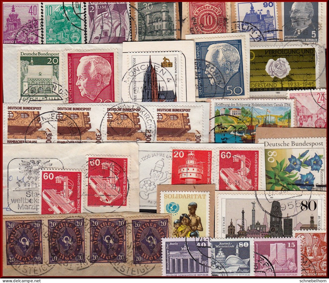 Briefmarken  Deutschland - Gebruikt