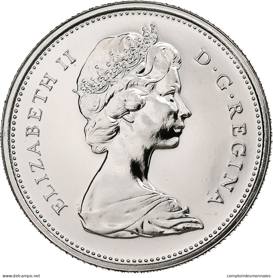 Canada, Elizabeth II, 25 Cents, 1977, Ottawa, BE, Nickel, FDC, KM:62b - Canada
