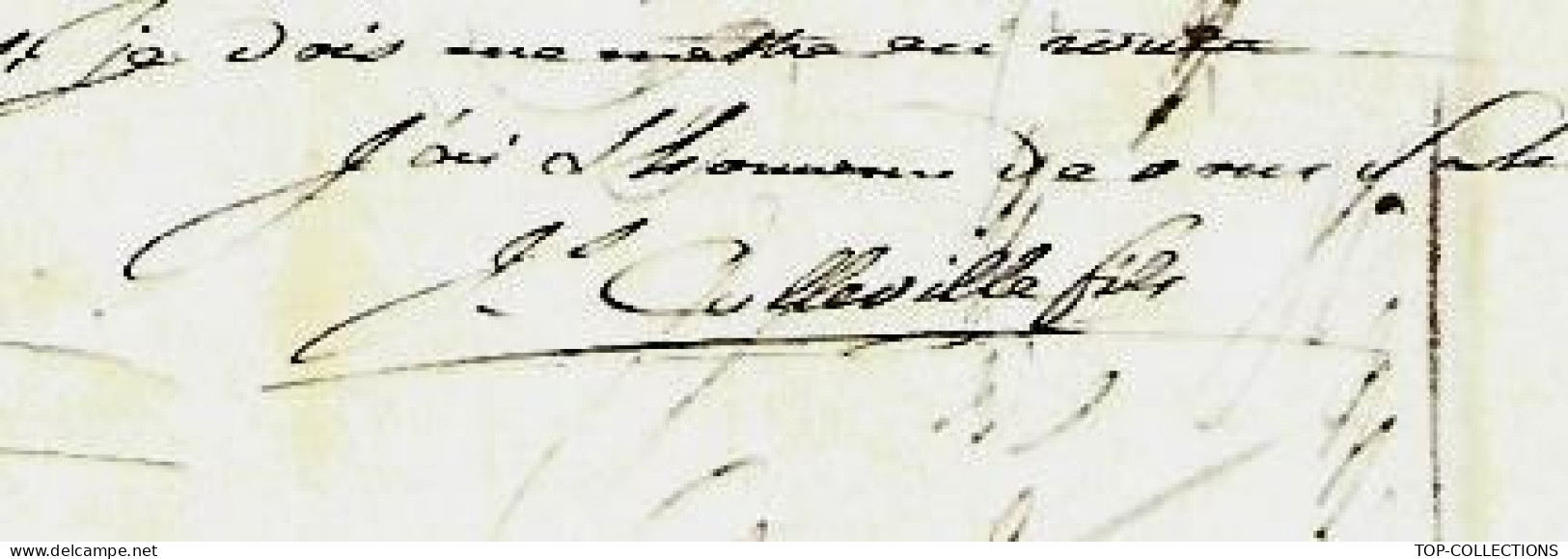 1806 ARMATEUR à Cherbourg Colleville => Foache Le Havre Denrees Coloniales NAVIGATION NEGOCE  COTONS  V.HISTORIQUE - 1800 – 1899