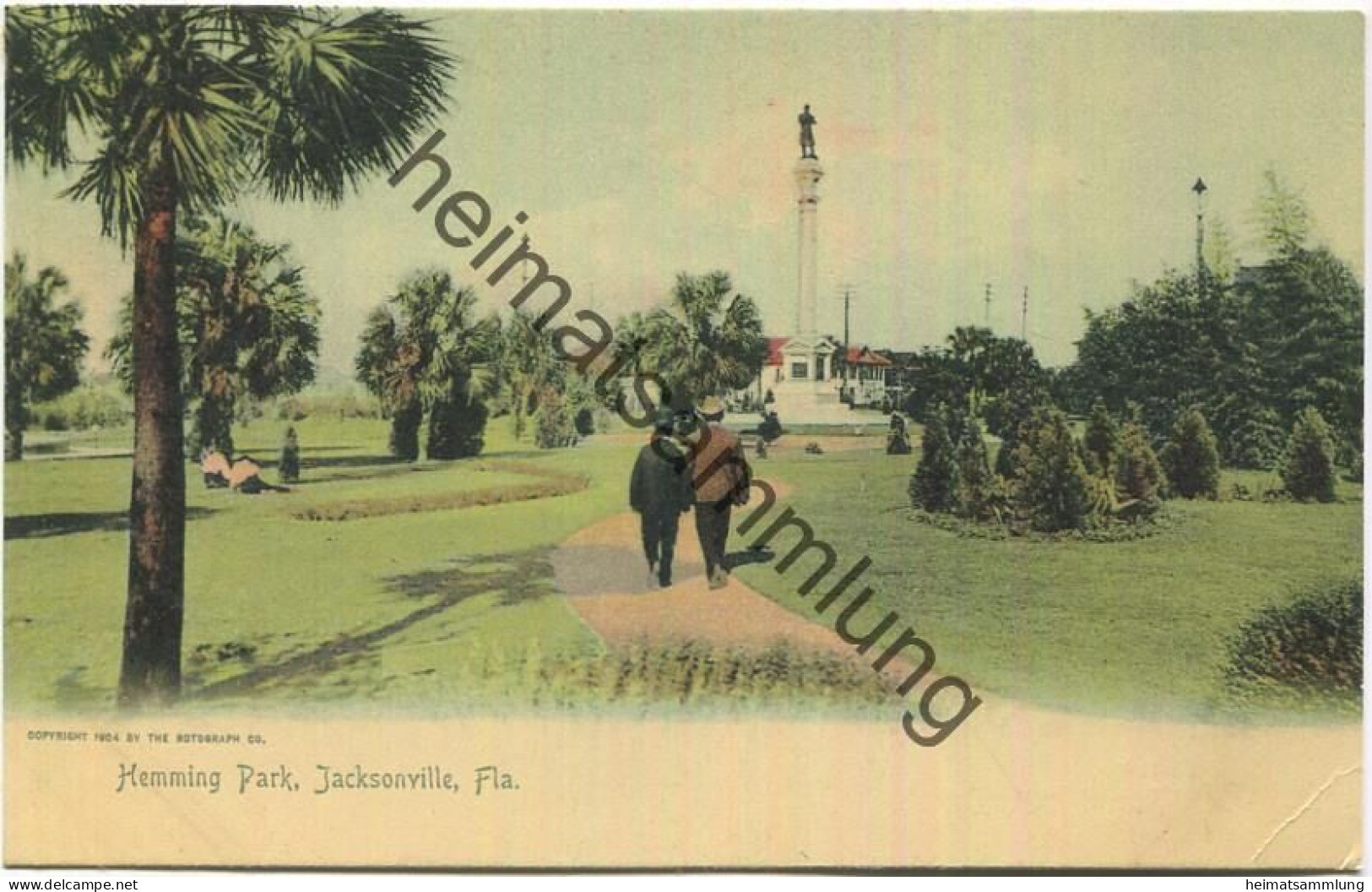 Florida - Jacksonville - Hemming Park - Edition The Rotograph Co. N. Y. City 1904 - Jacksonville