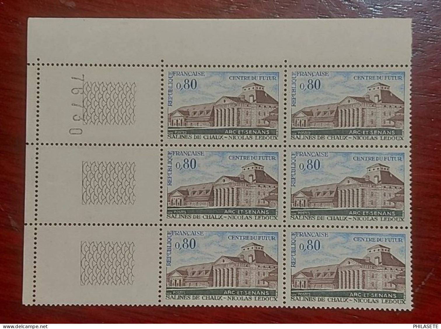 France Bloc De 6 Timbres Neuf** YV N° 1651 Salines De Chaux Centre Du Futur - Ongebruikt