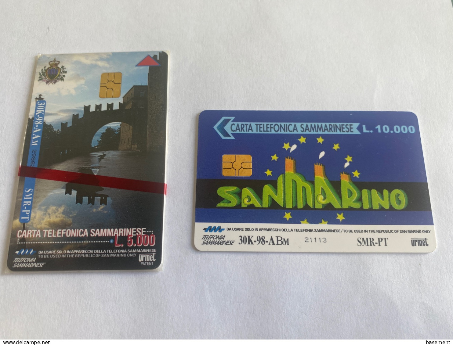 - 2 - San Marino Chip 2 Different Phonecards - San Marino