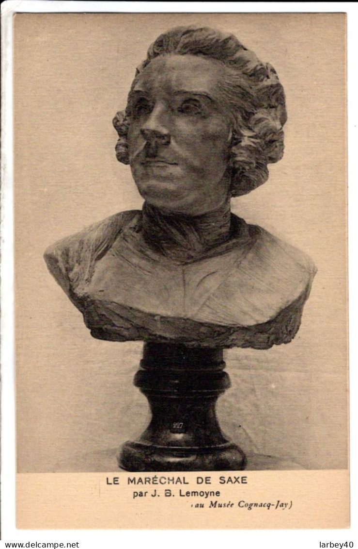 LE MARECHAL DE SAXE PAR J.B LEMOYNE - Cartes Postales Ancienne - Skulpturen