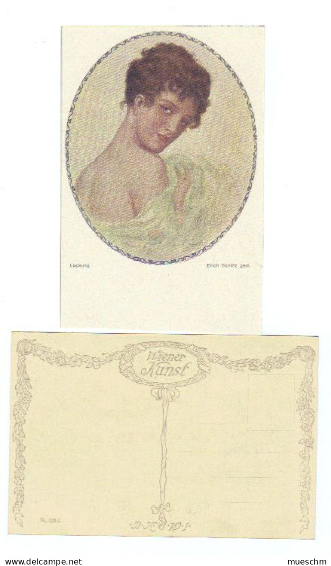 Österreich, Ca.1900, Ungebr. Bunte AK "Verlockung" Aus Serie Wiener Kunst (12262E) - Malerei & Gemälde