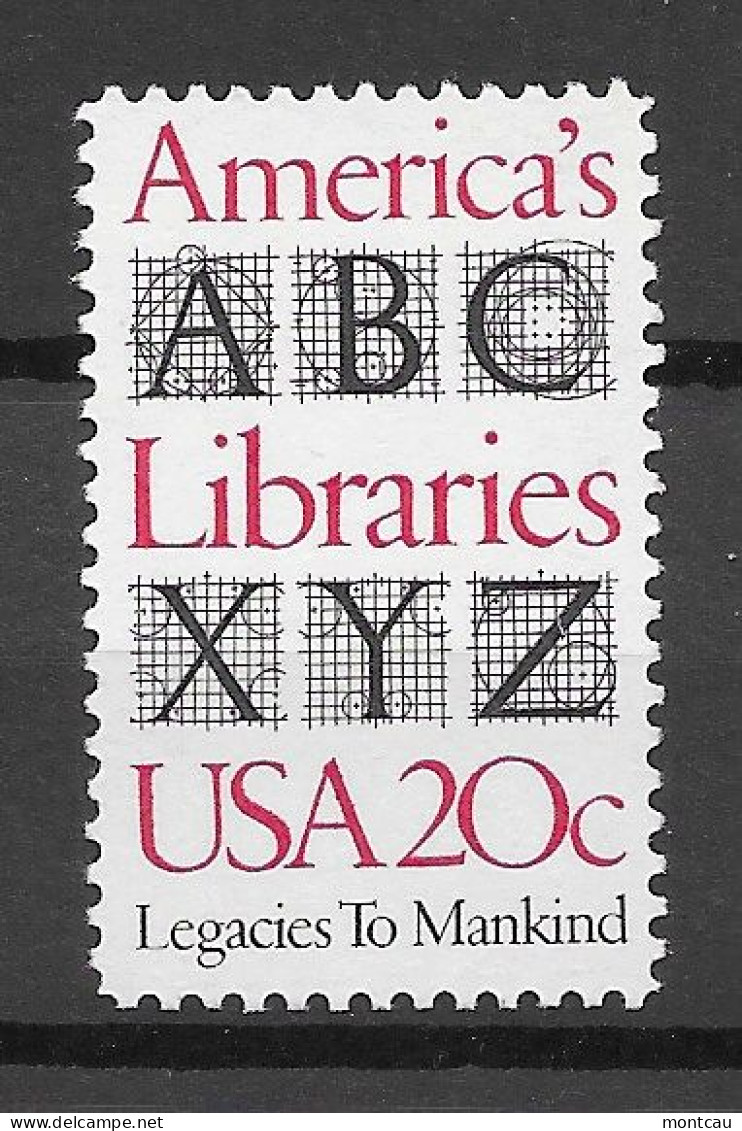 USA 1982.  Libraries Sc 2015  (**) - Ungebraucht