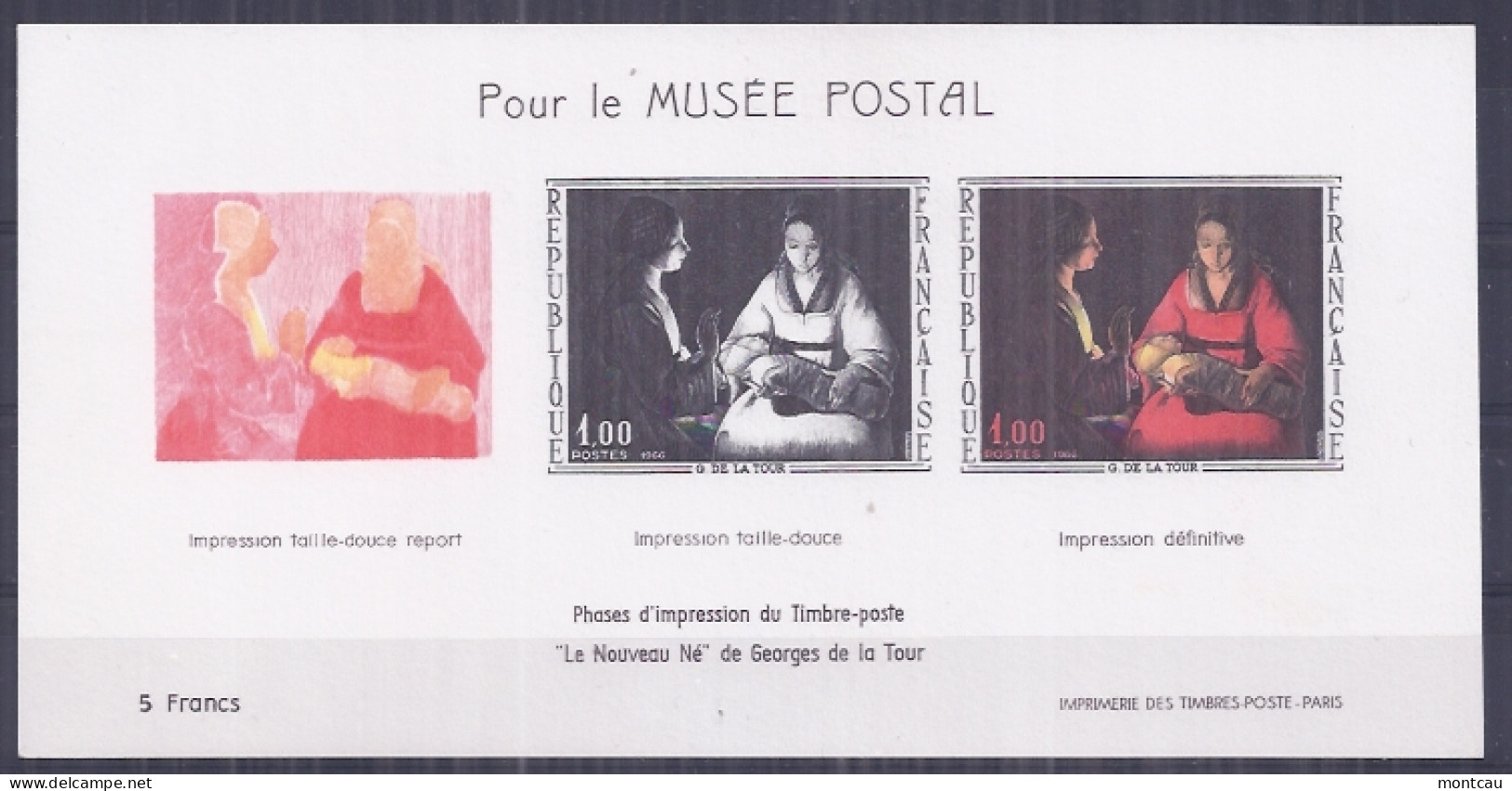 Francia 1966. YT = 1479b -  (**) Para El Museo Postal - Nuevos