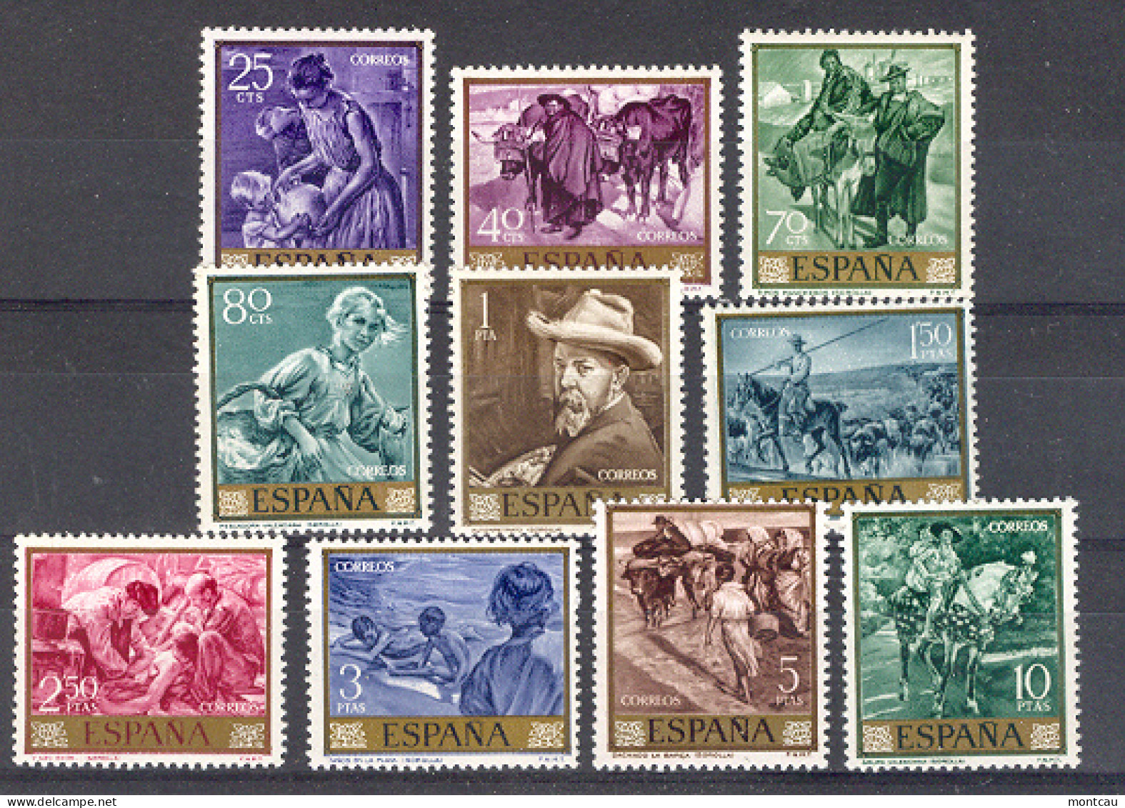Spain 1964. Sorolla Ed 1566-75 (**) - Unused Stamps