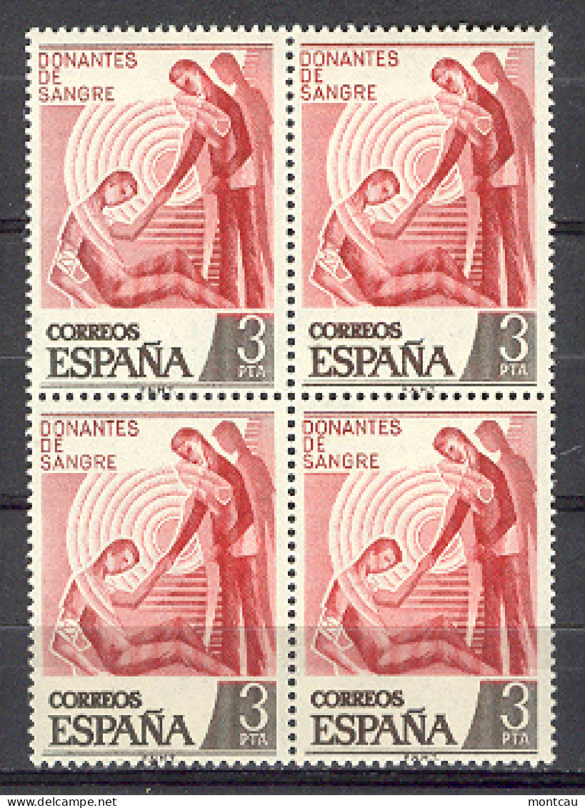 Spain 1976 - Donantes De Sangre Ed 2355 Bloq (**) - Ungebraucht