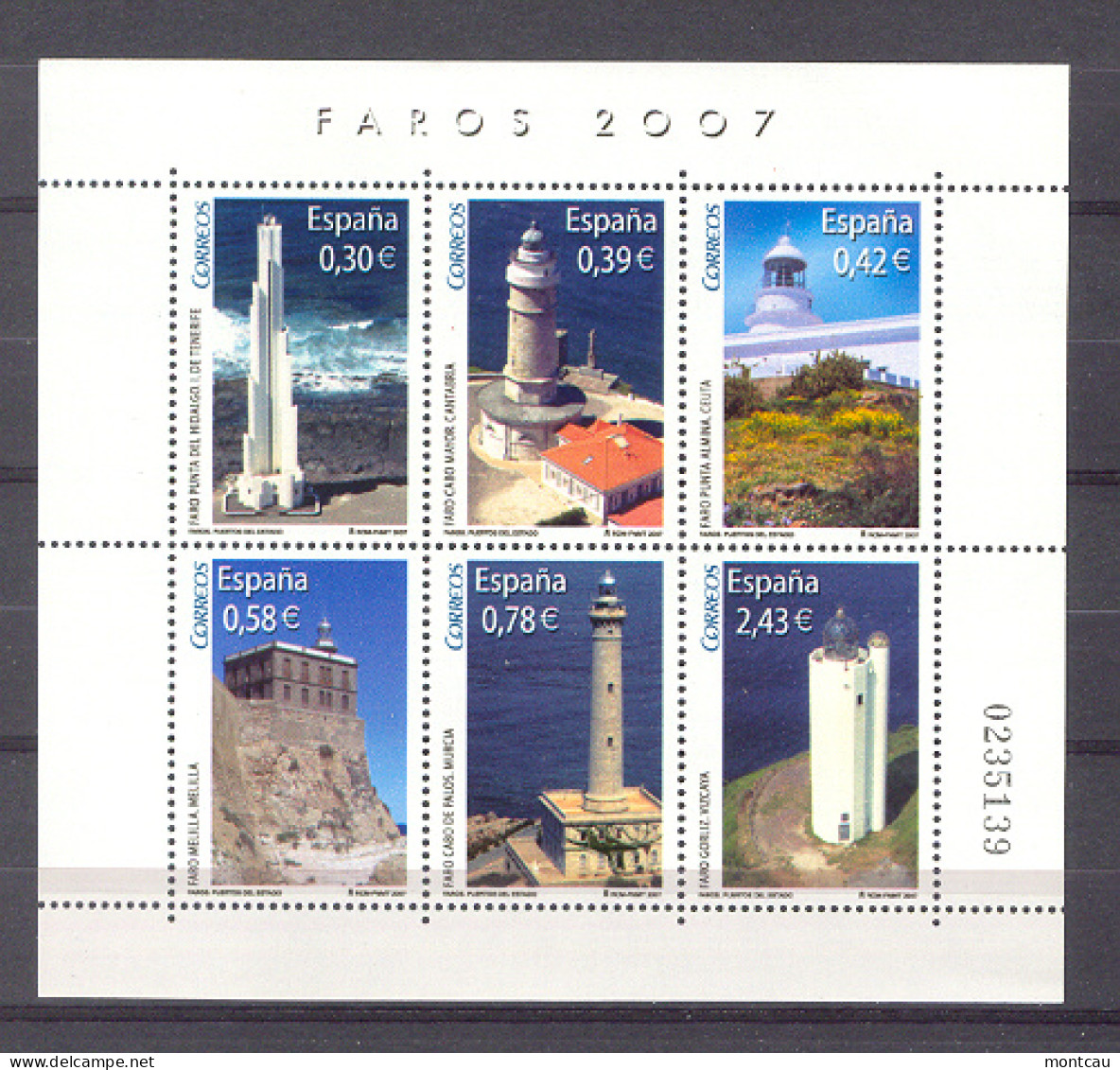 Spain 2007 - Faros   Ed 4348 (**) - Unused Stamps