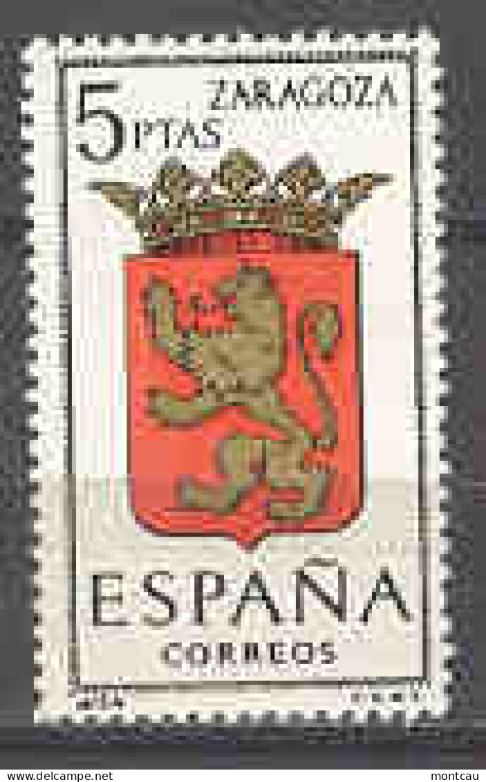 Spain 1966 Escudo Zaragoza Ed 1701 (**) - Nuevos