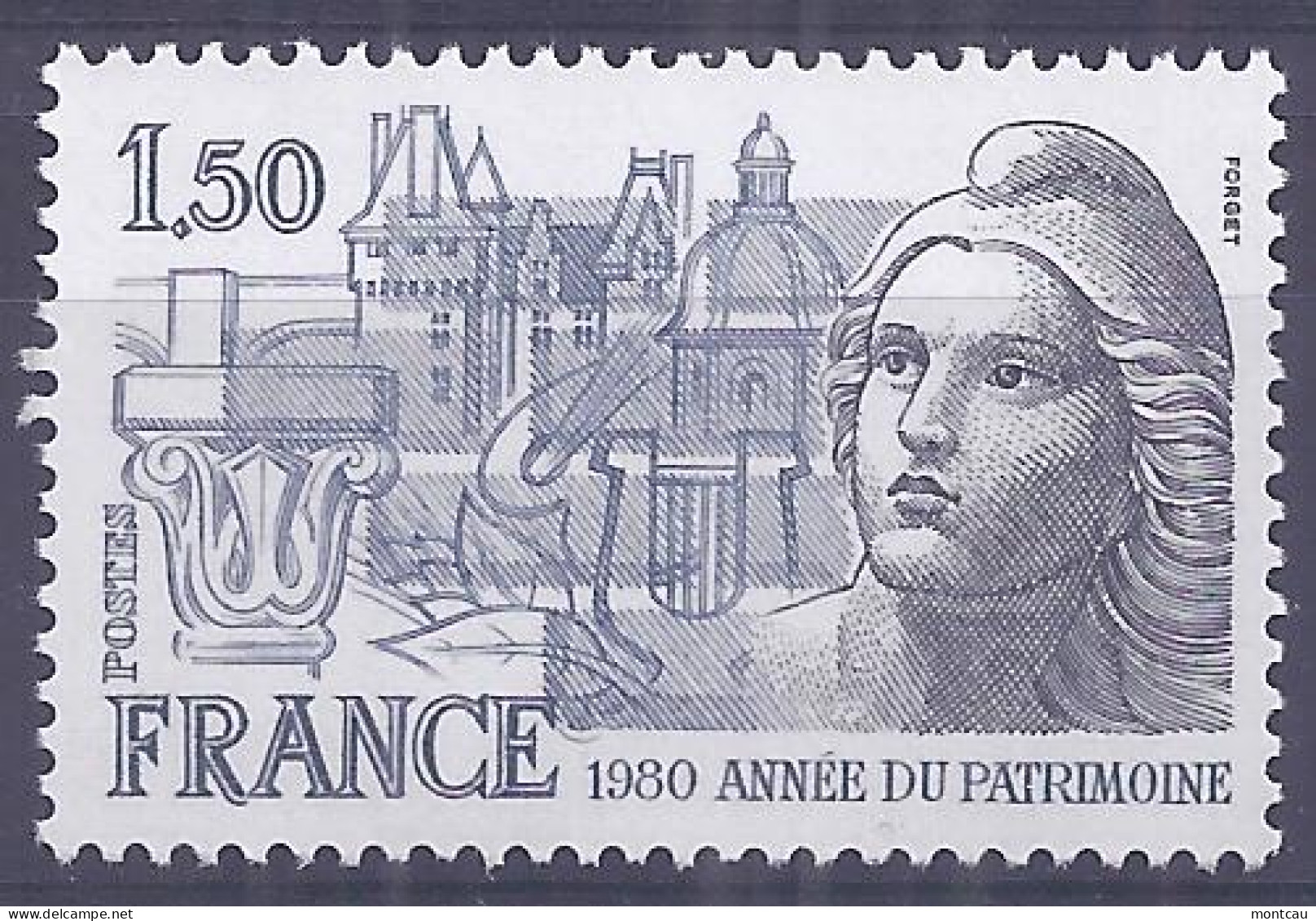 Francia 1980. YT = 2092 -  (**). Año Del Patrimonio - Unused Stamps