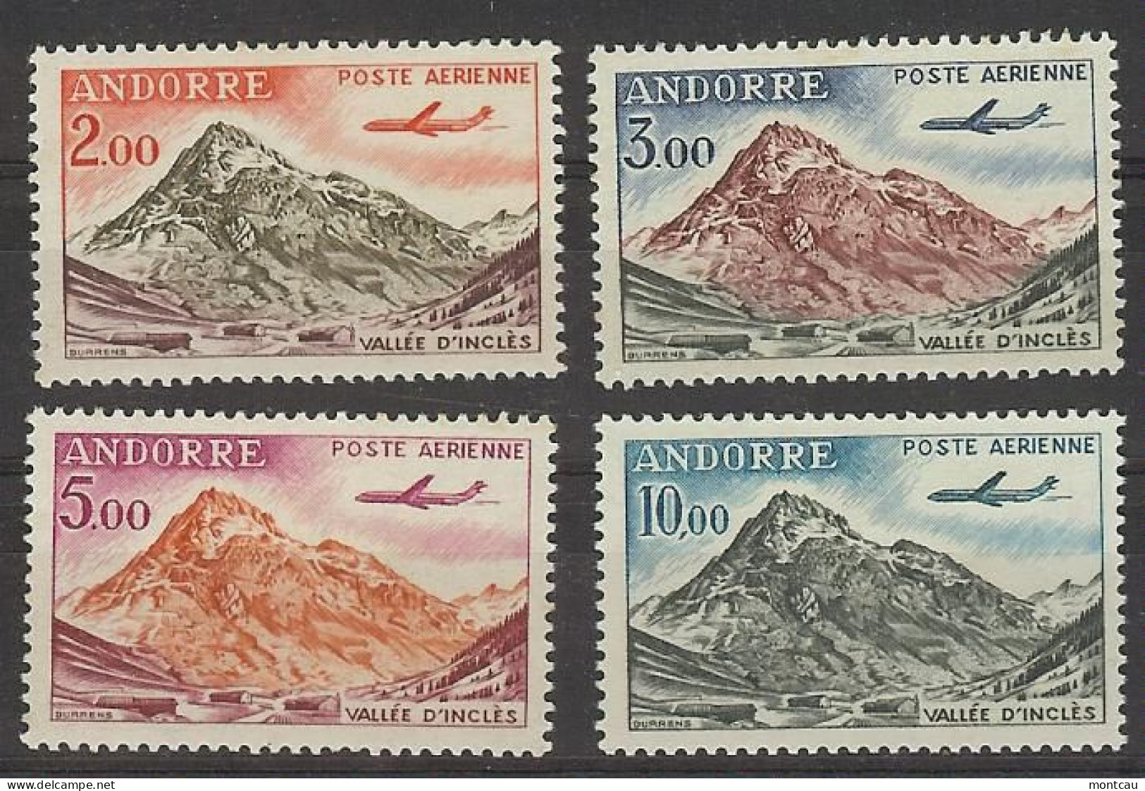 Andorra Franc. 1961-4 Valle De Incles (**) Y A5-8, E 181-4 - Nuovi