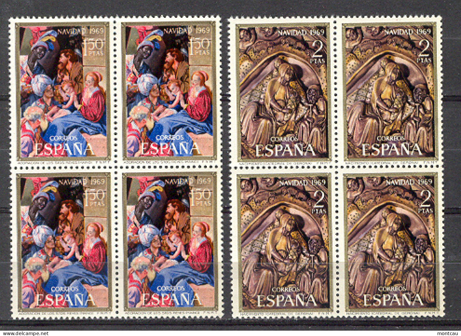 Spain 1969 - Navidad Ed 1944-45 Bloque - Weihnachten