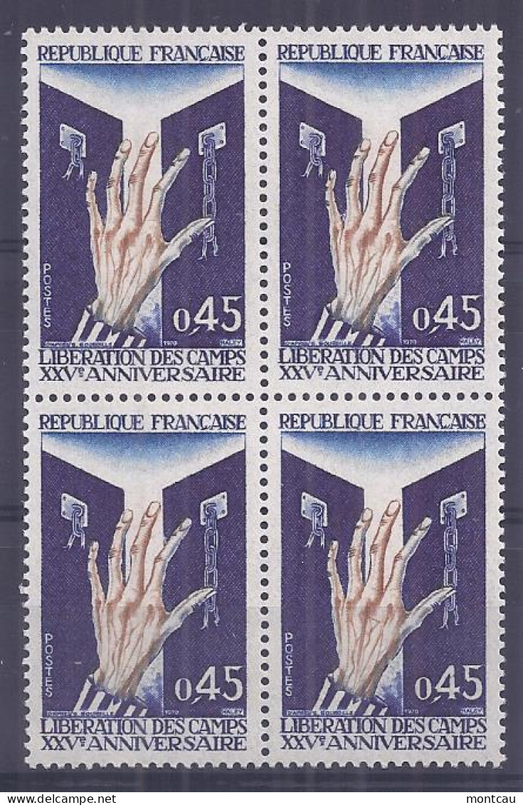 Francia 1970. YT = 1648 -  (**). Liberacion Campos Concentracion - Unused Stamps