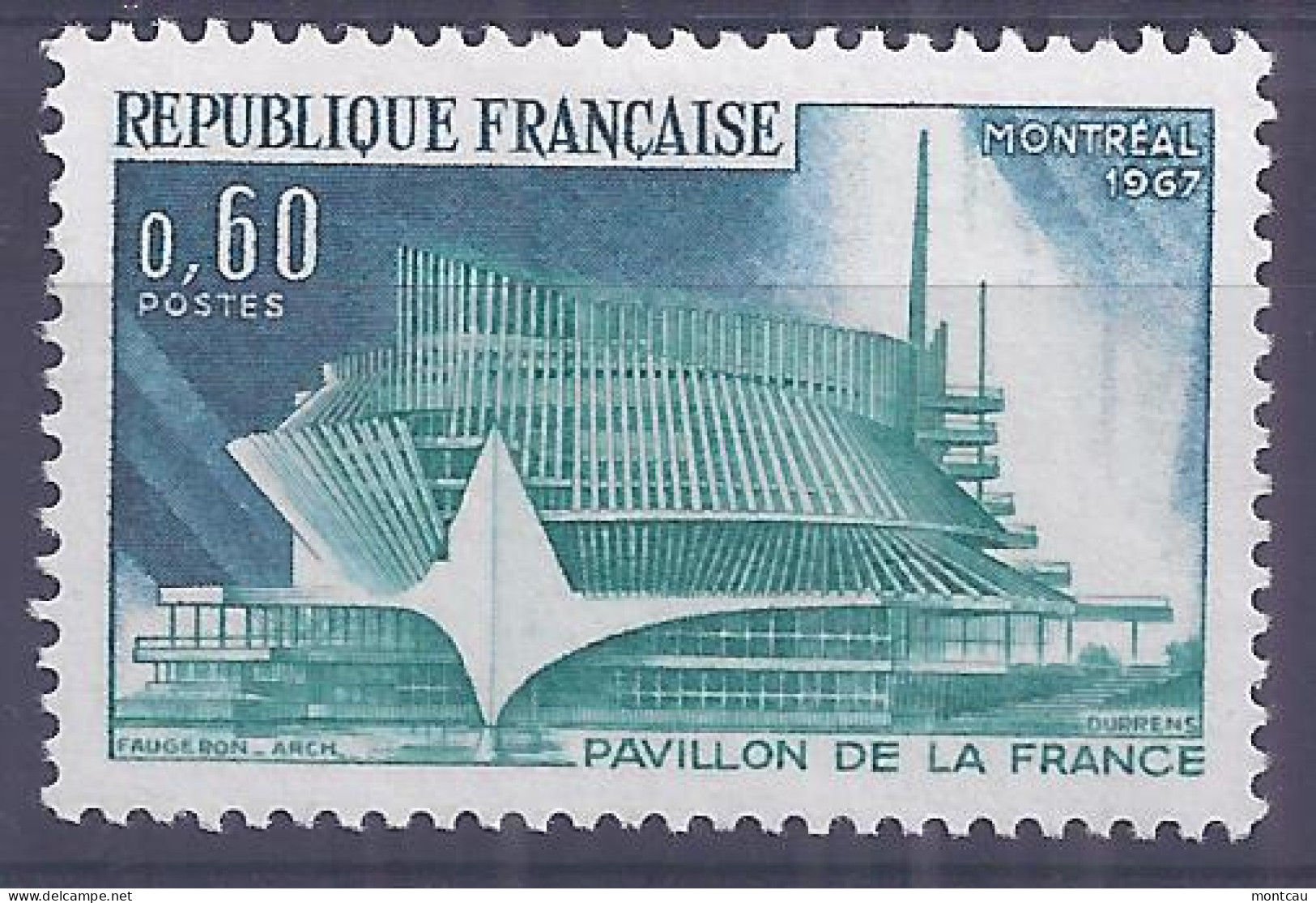 Francia 1967. YT = 1519 -  (*). Expo Montreal - Ungebraucht