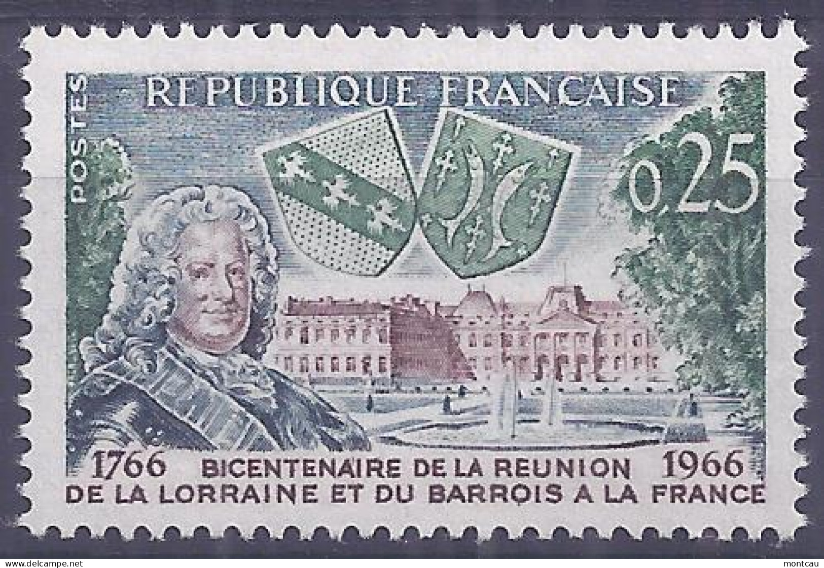 Francia 1966. YT = 1483 -  (*). Integracion Lorreine-Barrois - Nuevos