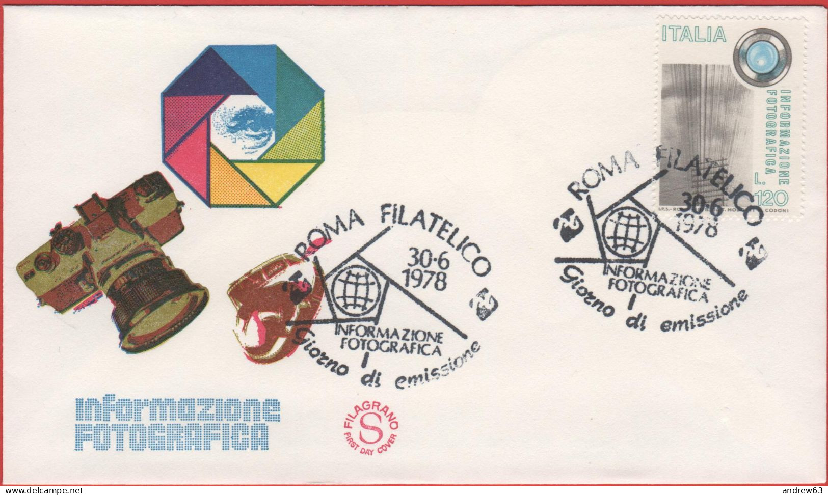 ITALIA - ITALIE - ITALY - 1978 - Informazione Fotografica - FDC Filagrano - FDC