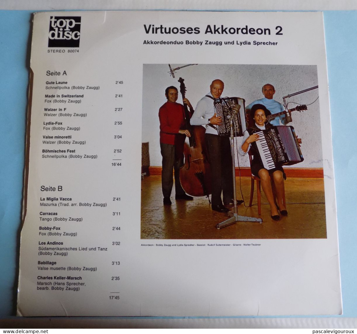 Akkordeonduo Bobby Zaugg Und Lydia Sprecher* ‎– Virtuoses Akkordeon Vol. 2 - Country & Folk