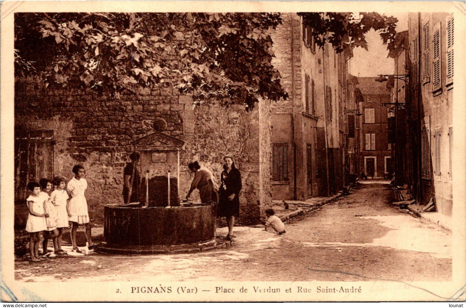 83 PIGNANS - Place De Verdun Et Rue Saint André - Andere & Zonder Classificatie