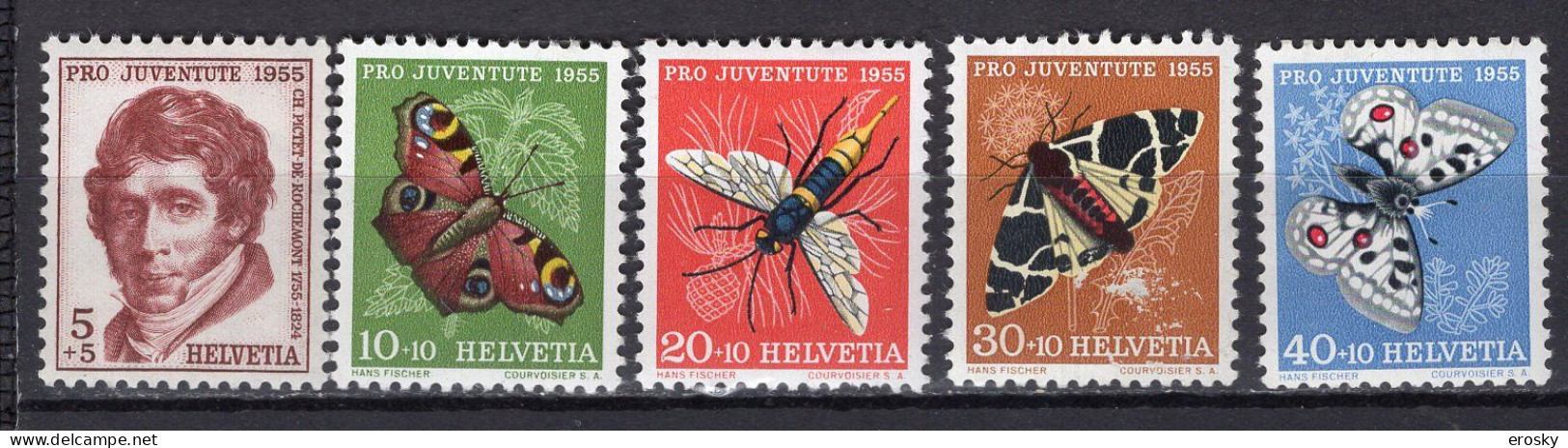 T3699 - SUISSE SWITZERLAND Yv N°567/71 * Pro Juventute - Unused Stamps