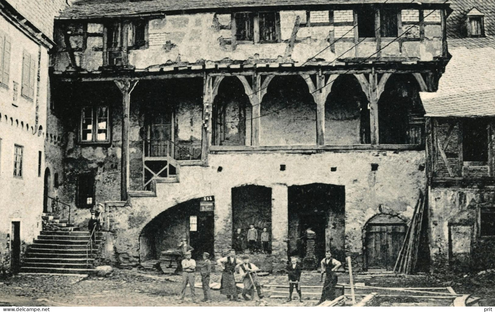 Limburg A. D. Lahn, Altes Schloss 1903 Unused Real Photo Postcard. Publisher Ludwig Feist, Mainz - Limburg