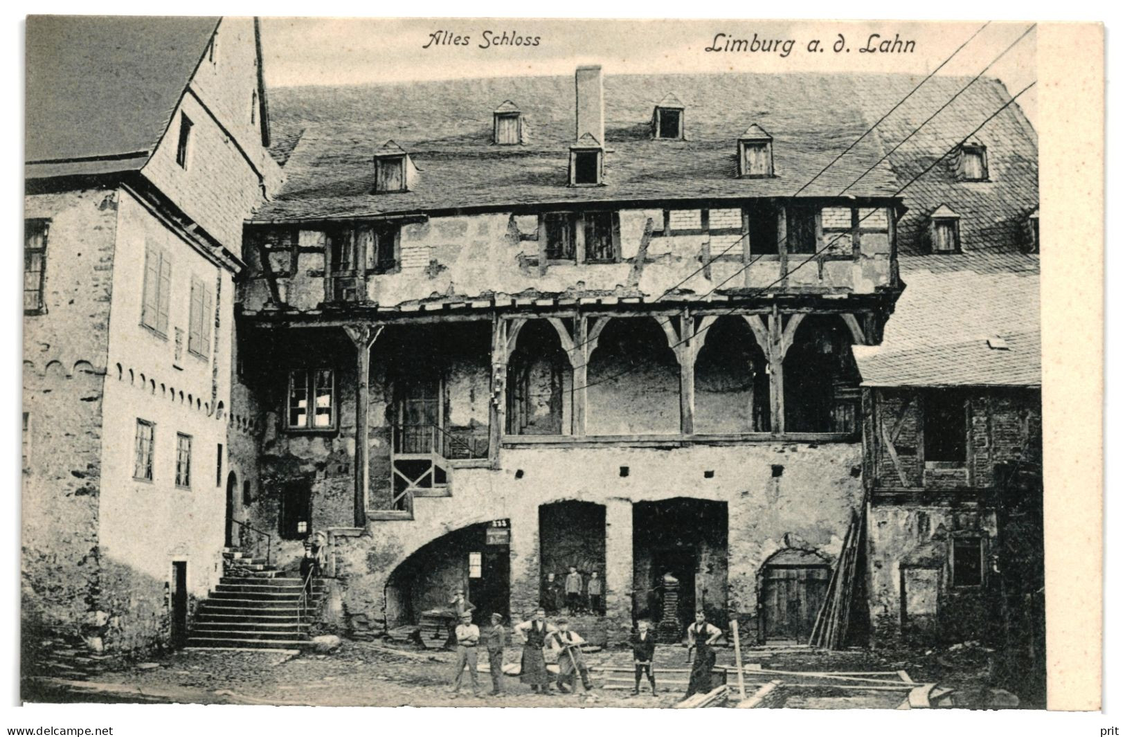 Limburg A. D. Lahn, Altes Schloss 1903 Unused Real Photo Postcard. Publisher Ludwig Feist, Mainz - Limburg